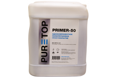 Puretop Однокомпонентный полиуретановый универсальный грунт для стяжки PRIMER-50 5л. для наружных и внутренних работ