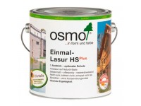 Однослойная лазурь на основе масел для наружных и внутренних работ OSMO Einmal-Lasur HS Plus белая ель 0.75л