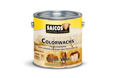 Цветной декоративный воск для внутренних работ Saicos Colorwachs серебристо-серый 2.5л
