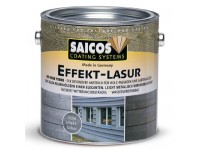 Специальная краска для деревянных фасадов с эффектом металлика SAICOS Effekt-Lasur жемчужный эффект бесцветный 0.75л