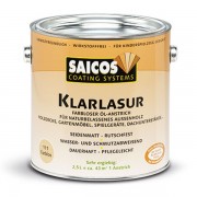 Бесцветная масляная лазурь SAICOS Klarlazur 2.5л