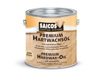 Цветное масло с твердым воском «Saicos Premium Hartwachsol» белое прозрачное матовое 0.125л